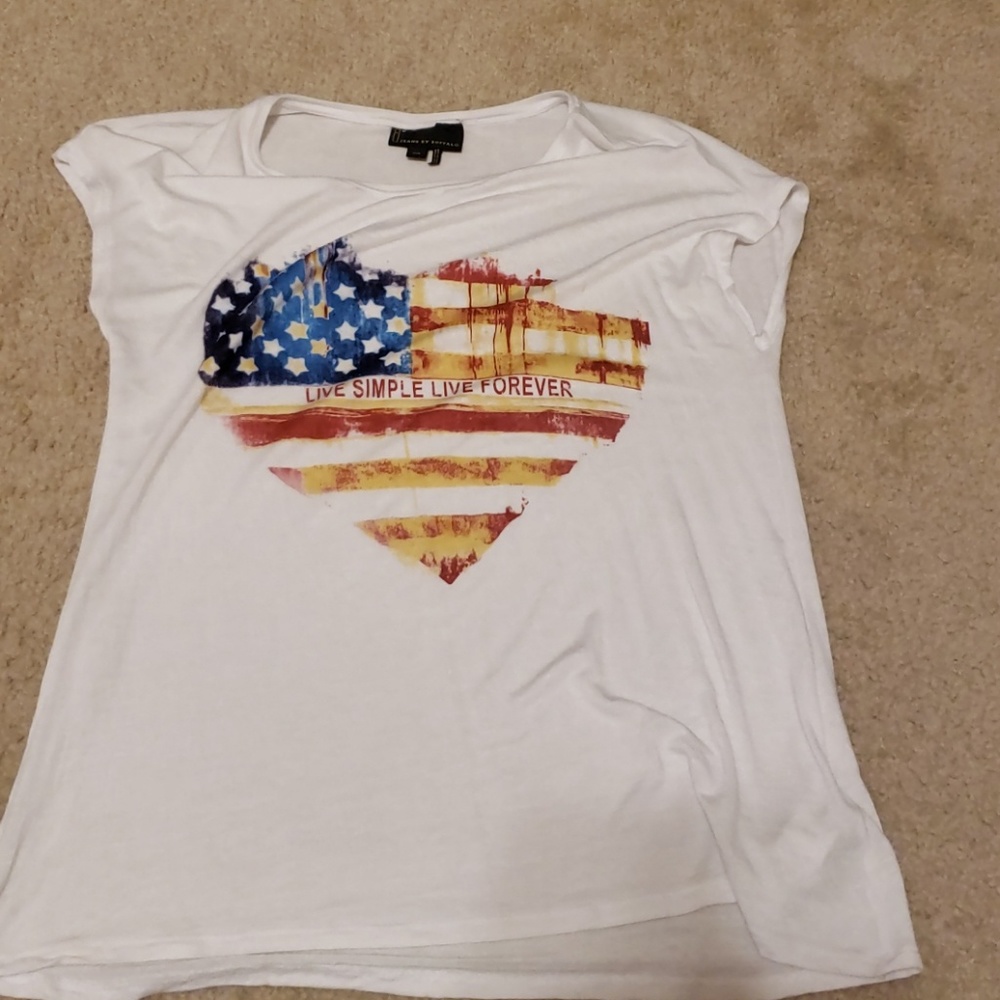 White american heart T-shirt